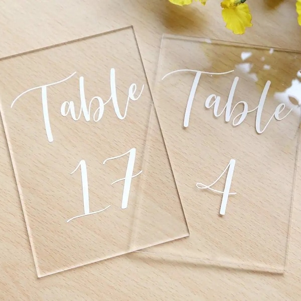 Hochzeit Tischnummer Aufkleber | Wasserfeste abnehmbare Tischnummer Vinyl Aufkleber