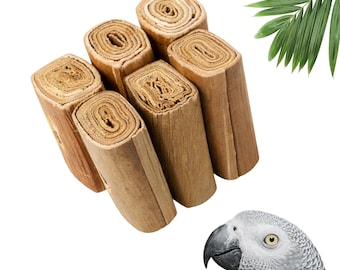 Bird Toy Parts | Shredders made of rolled palm | Set of 10 | Large