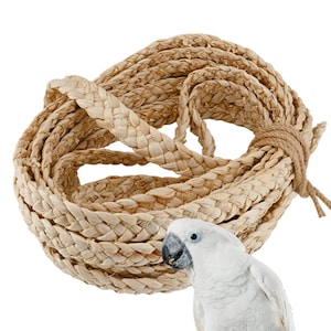 Braided Seagrass Bird Toy Shredder Refill: 32 ft refill for Jangly Ring™