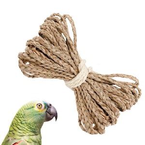 Braided Seagrass Bird Toy Shredder: 32 ft Refill for Jangly Ring™