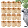 Bird Toy Parts | Mini Palm shredders | Round | Set of 16 | Small-Medium