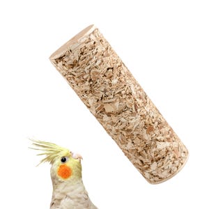 Natural Palm Leaf Bird Toy Shredders - Parrot Gnaw Blocks™ - Set of 3