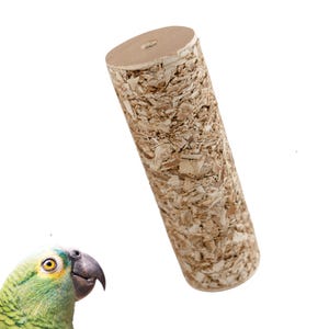 Natural Palm Leaf Bird Toy Shredders - Parrot Gnaw Blocks™ - Set of 3