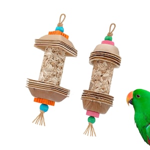 Parrot Palm Shredders: Natural Foraging Bird Toys - Set of 2
