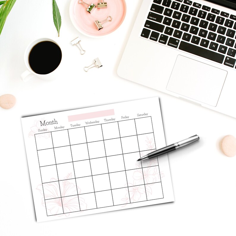 Blank Printable Monthly Calendar - Il 794xN.4539124053 Nv7v 