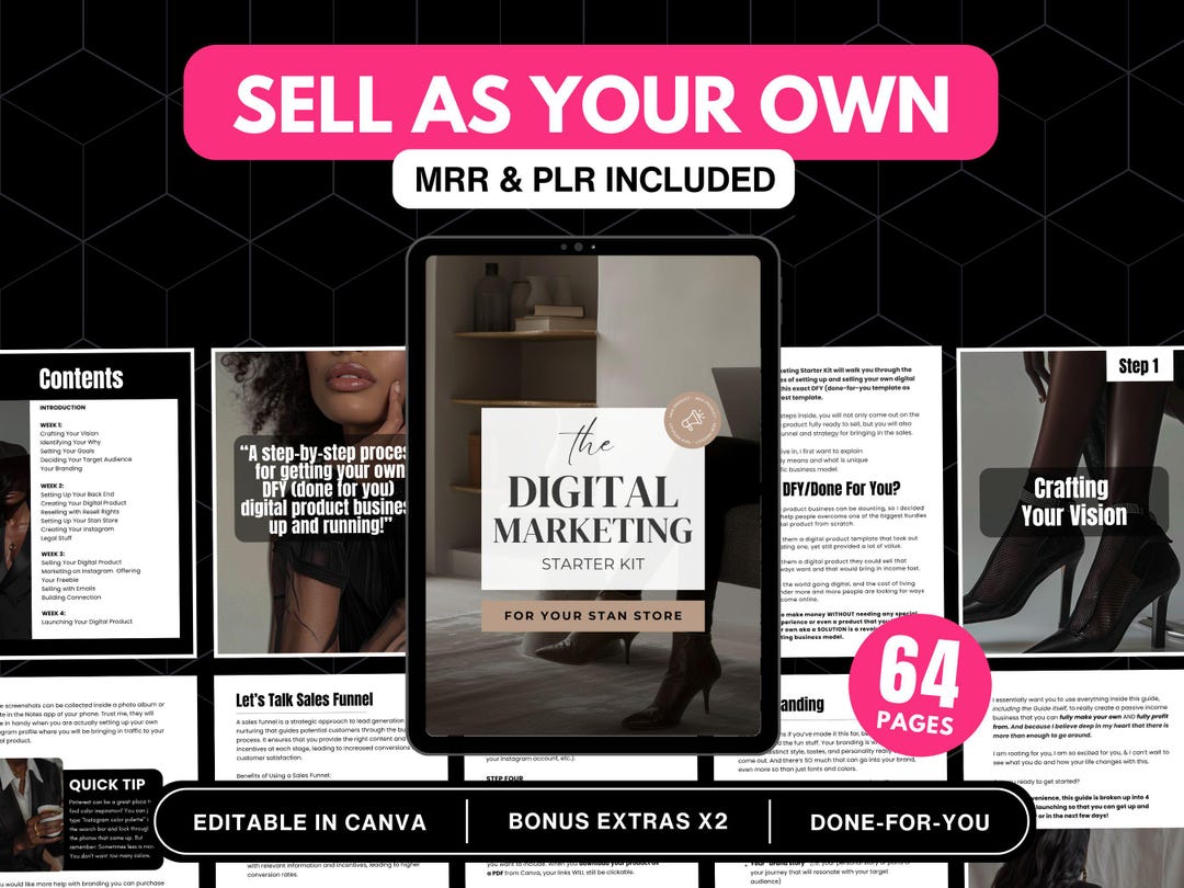 Digital Marketing Guide PLR MRR Guide With Master Resell Rights, Lead ...