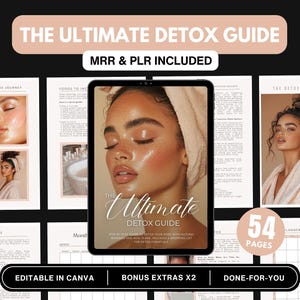 MRR Detox Guide, Wellness Health Coach Guide, master resell rights, private label rights, plr ebook, PLR digital products, DFY ebook