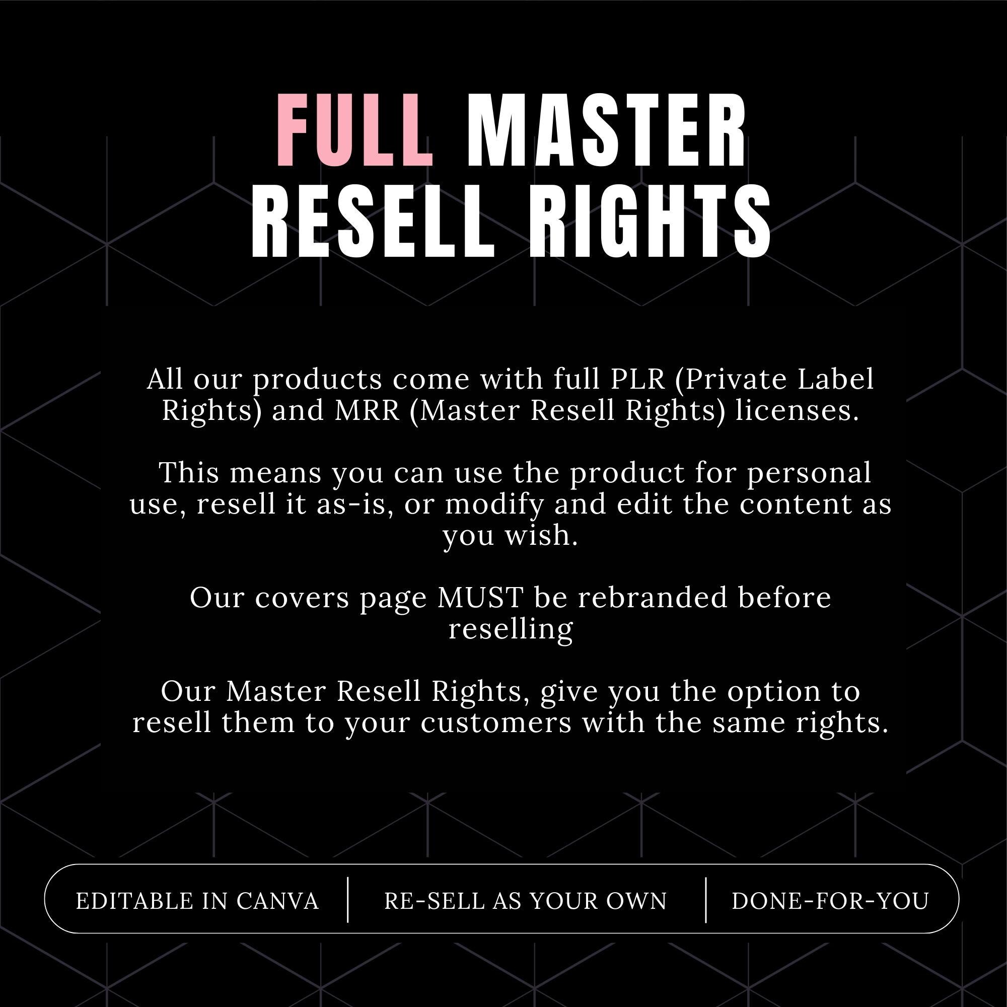 Millionaire Mindset Journal MRR, Master Resell Rights ,private Label ...