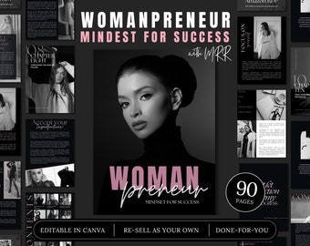 Womanpreneur Your Mindset For Success With MRR Template Ebook Done For You Resell Rights Guide Digital Products With Master Resell Rights