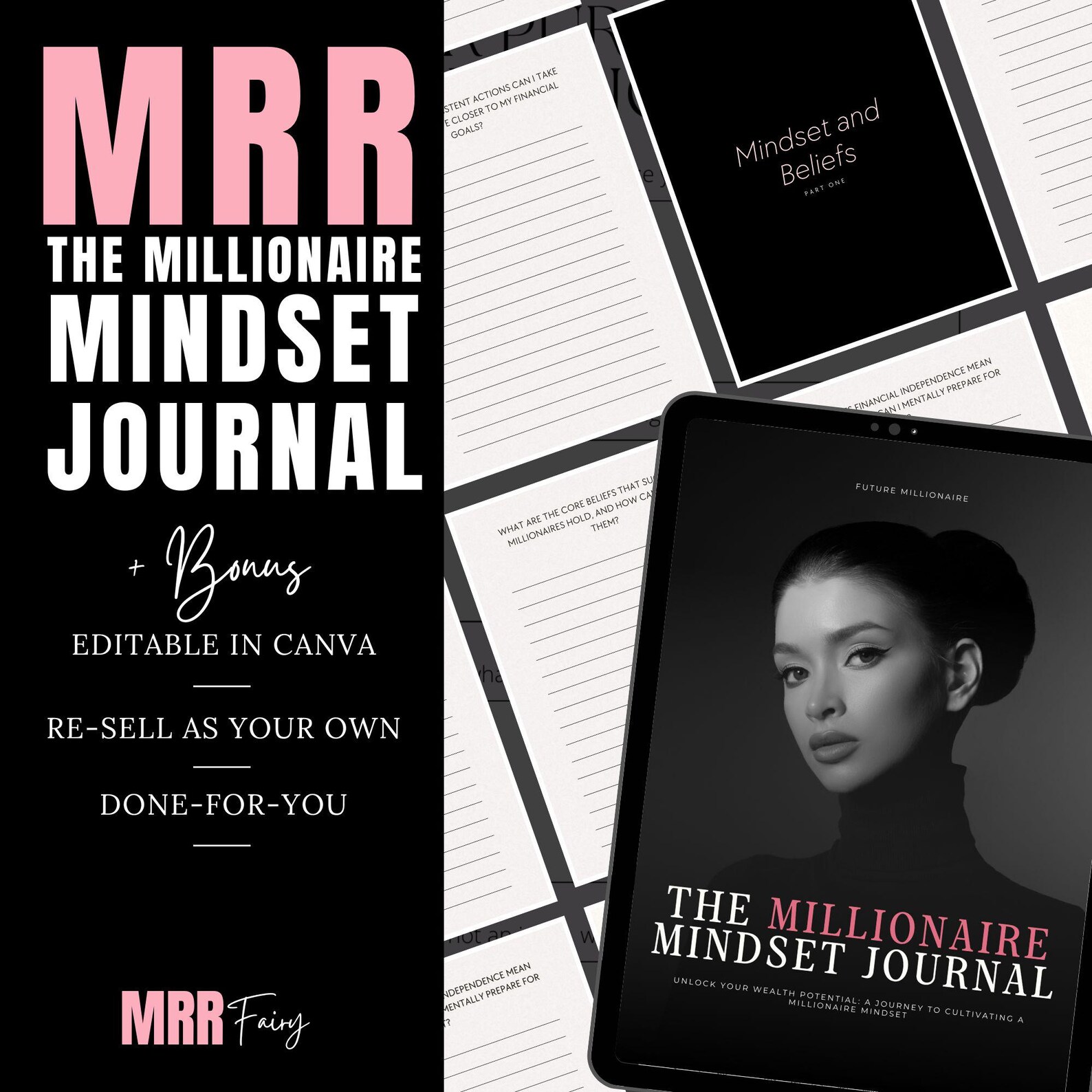 Millionaire Mindset Journal MRR, Master Resell Rights ,private Label ...