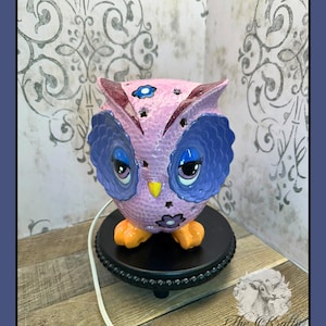 Owl Lamp Handmade One Of a Kind
