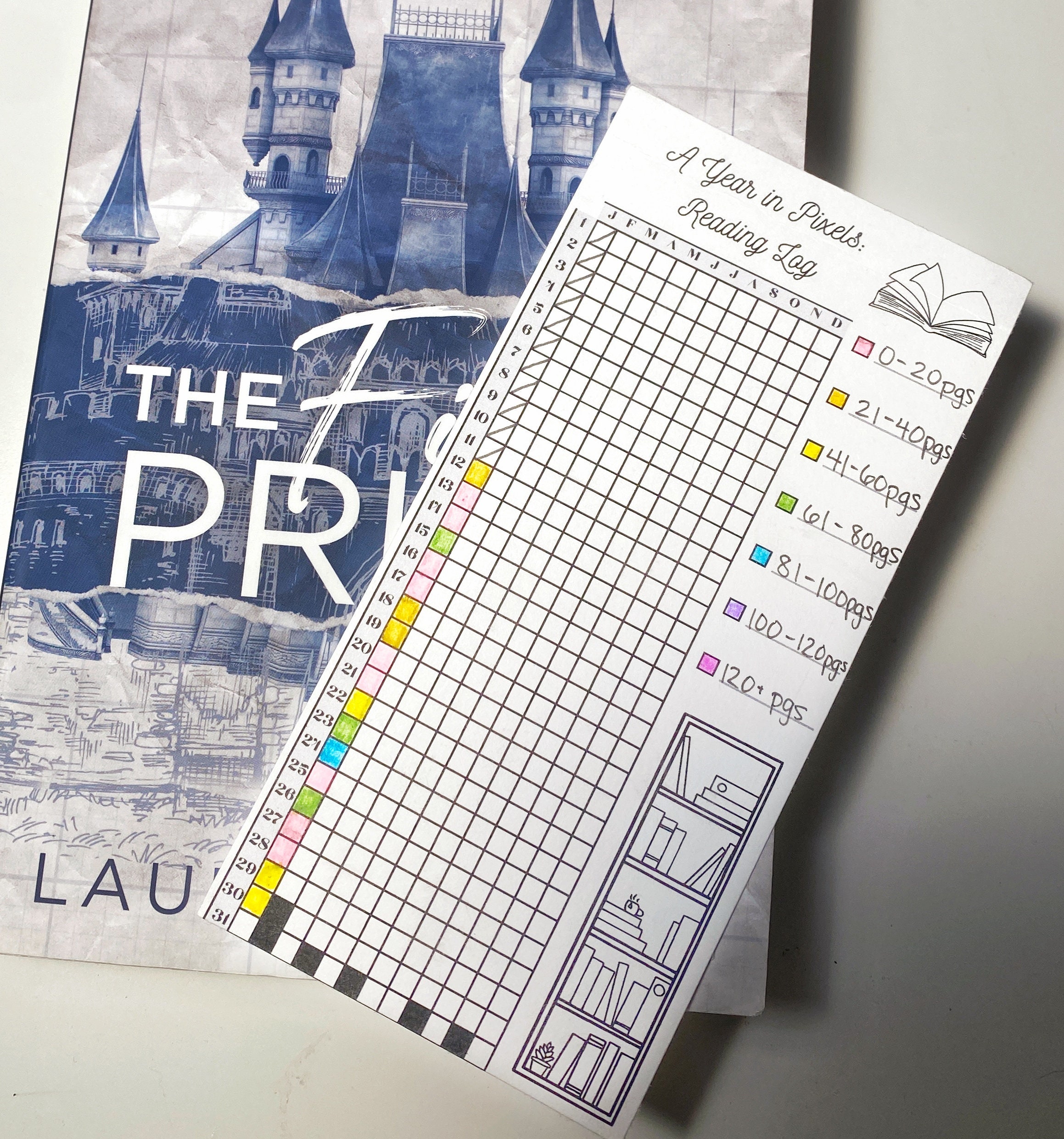 Pixel Reading Pixel Reading Tracker: 6 Colors, 3 Sizes (digital Download PDF) - Etsy