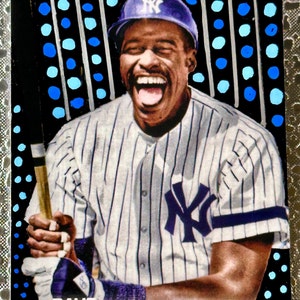 Carte d'art personnalisée DAVE WINFIELD New York Yankees San Diego Display Trading Art Card Sports Art Carte d'art de baseball en relief et peinte à la main MLB