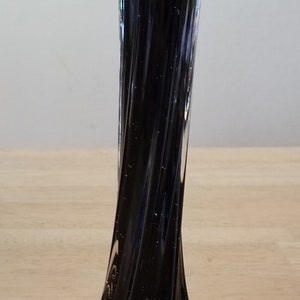 Black Art Glass Vase