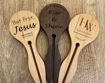 Rise and Shine/ But First, Jesus Coffee Scoop and Clip