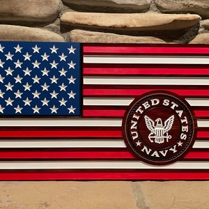 US Military Flag Sign, Army, Navy, Air Force, Marines, Coast Guard