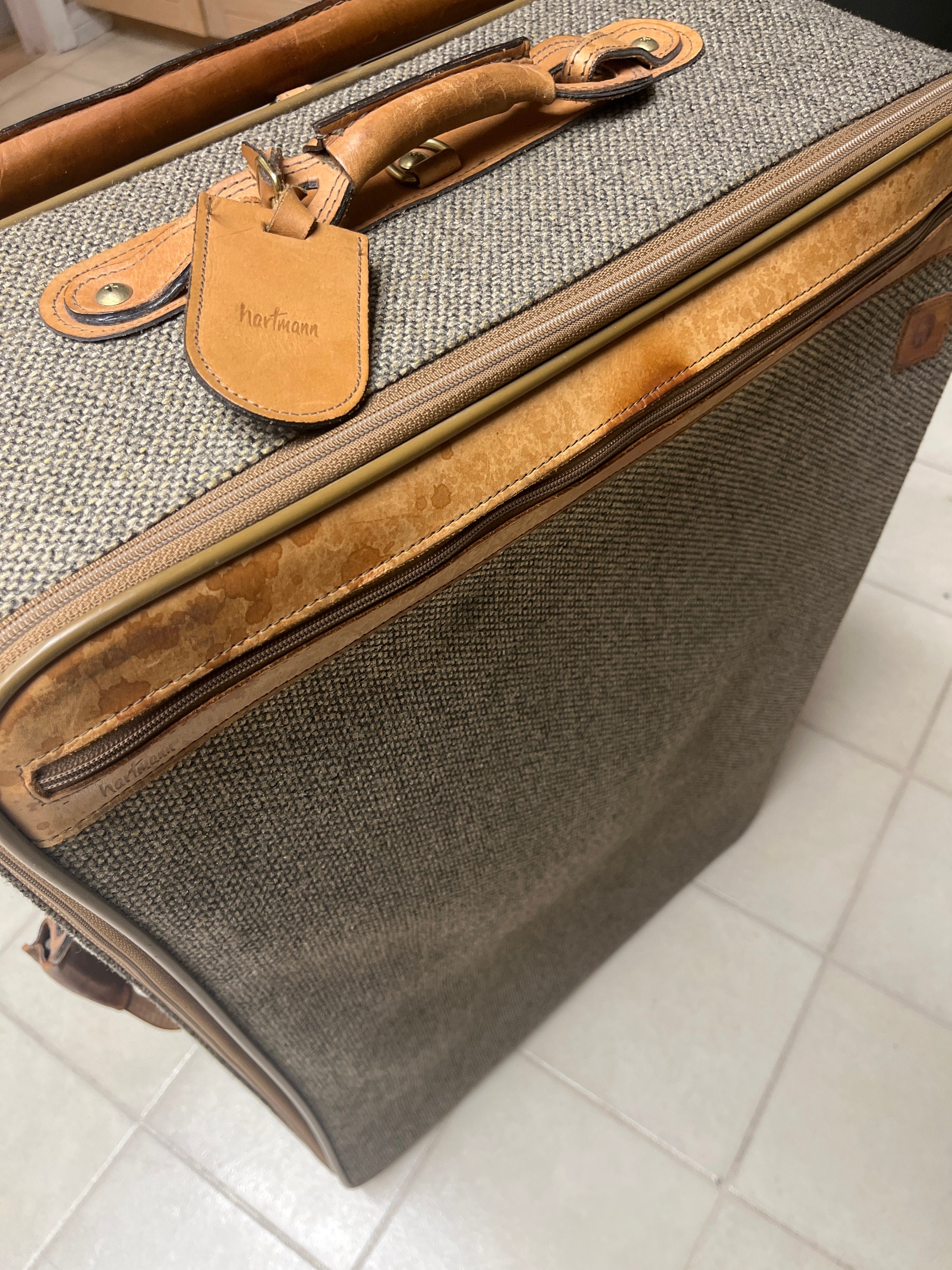 Vintage Hartmann Suitcase Set Vintage Luggage Full Size Etsy