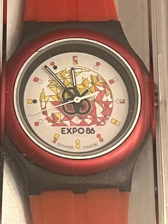 Vintage Women's Expo '86 Swatch Watch | NWT | Blu… - image 3