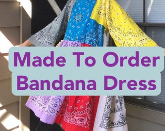 Made To Order Bandana Dress - Solid Color