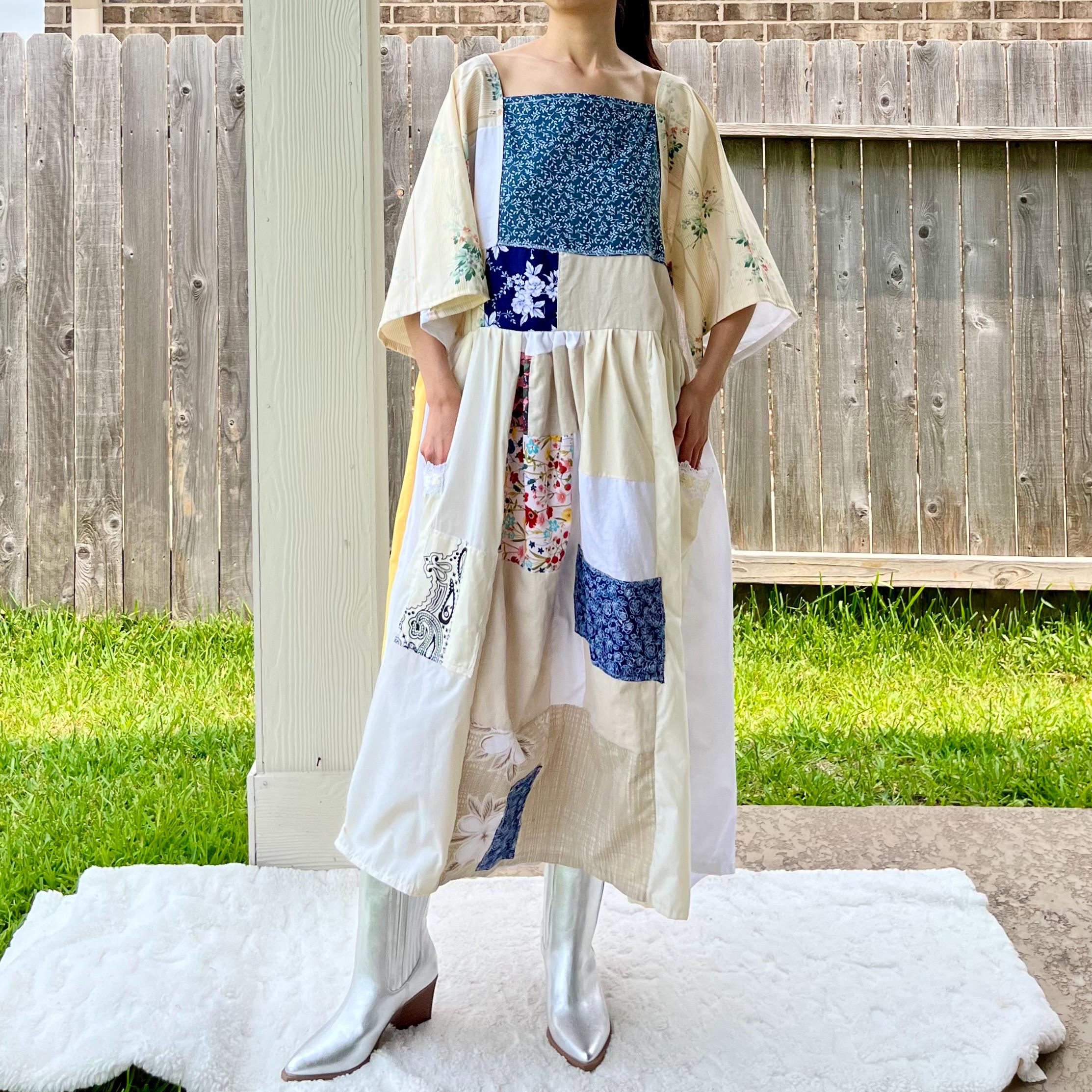 【sor】AMERI MEDI PATCHWORK CLOTH DRESS Ameri（アメリ）の「MEDI PATCHWORK CLOTH DRESS（ワンピース