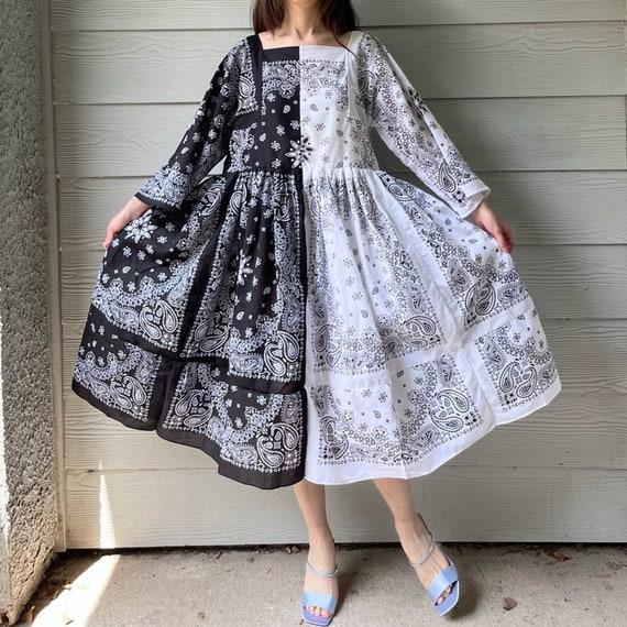 bandana midi dress Veronica Beard Women's Sylviani Paisley Print Midi Dress - Navy Dove