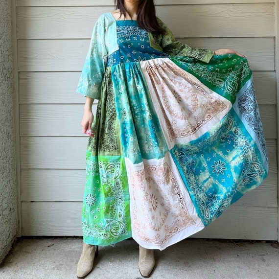 green bandana dress Green Buford Bandana | DU Exclusives main image 1