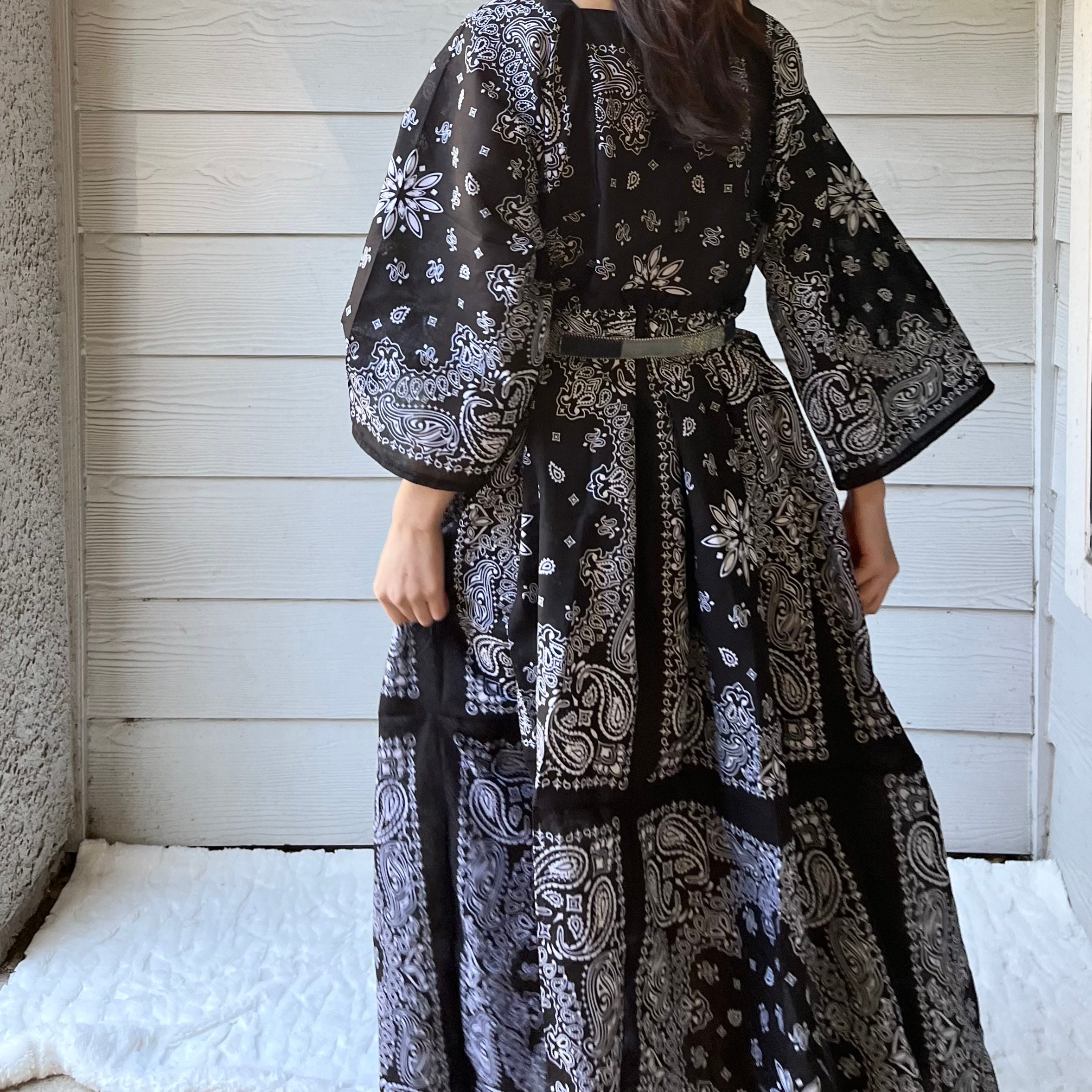 サラマリカ　BANDANA PRINT LONG DRESS Bandana Maxi Dress | MetziahsDirect