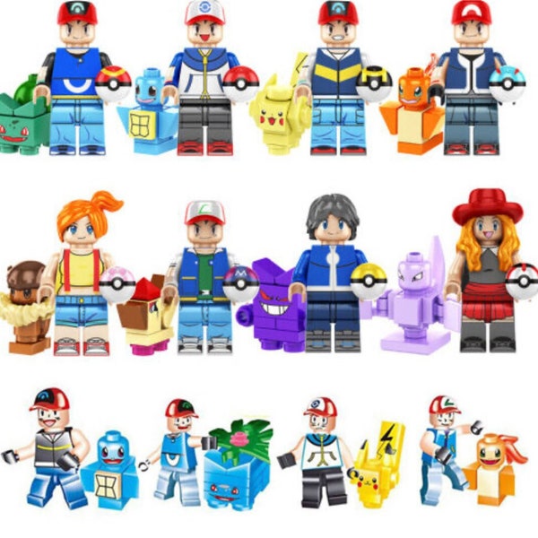 Figurines inspirées de Pokemon Mini figurines de collection Pokemon Choisissez votre figurine Pokemon pour les fans de Pokemon, idées cadeaux Pokemon personnalisées