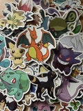 Pokemon Stickers | Cute Vinyl Decals for Laptops, Journals, and More | Pikachu, Charizard and Lots More | Perfect Gift for Gamers, Poke Fans