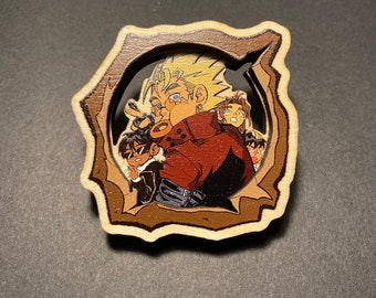 IN-STOCK | Trigun 3D Wooden Pin