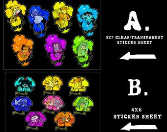 PREORDER | Deltarune Flowers Sticker Sheet