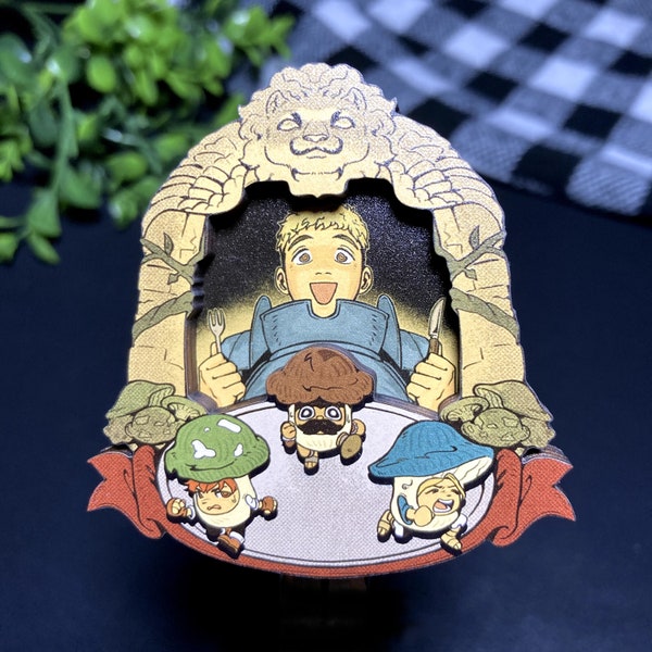 INSTOCK | Dungeon Meshi 3D Wooden Pin