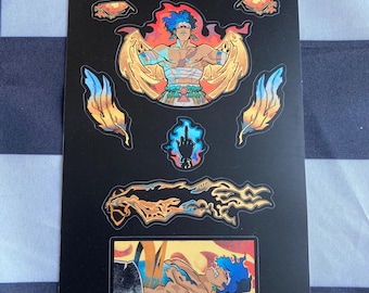 IN-STOCK | Hades Game Prometheus Sticker Sheet