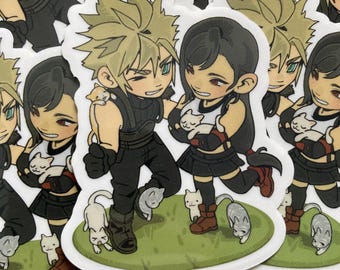 INSTOCK | Final Fantasy VII Cloti Clear Stickers