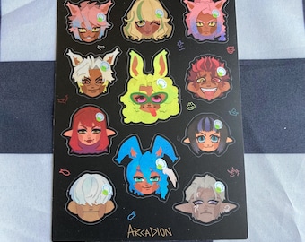 IN-STOCK | FFXIV Arcadion Sticker Sheet