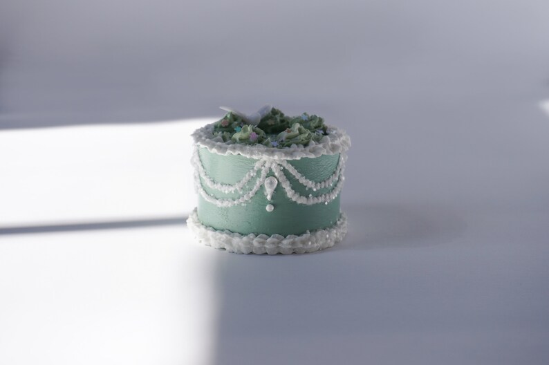 Sweet Sage Handmade Fake Get Well Soon Cake, With a Tiny Dove Super