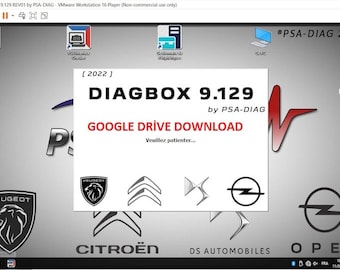 DiagBox v 9.129 (VMware) Logiciel de diagnostic Citroen Peugeot DS Opel