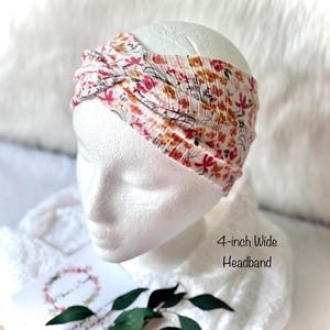 Adult Headband, Work Headband, Twist Headband, Stretch Fabric  Headband, Nurse Headband, Wide Fabric Headband, Yoga Headband