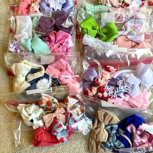 GRAB BAG SALE!! You Pick! Hair Bow Pack, Bag of Hair Bows, Baby Bows, Headwrap Bow, Bow on a Band, Clip On Bow, Bows on Sale, Gift for Girls