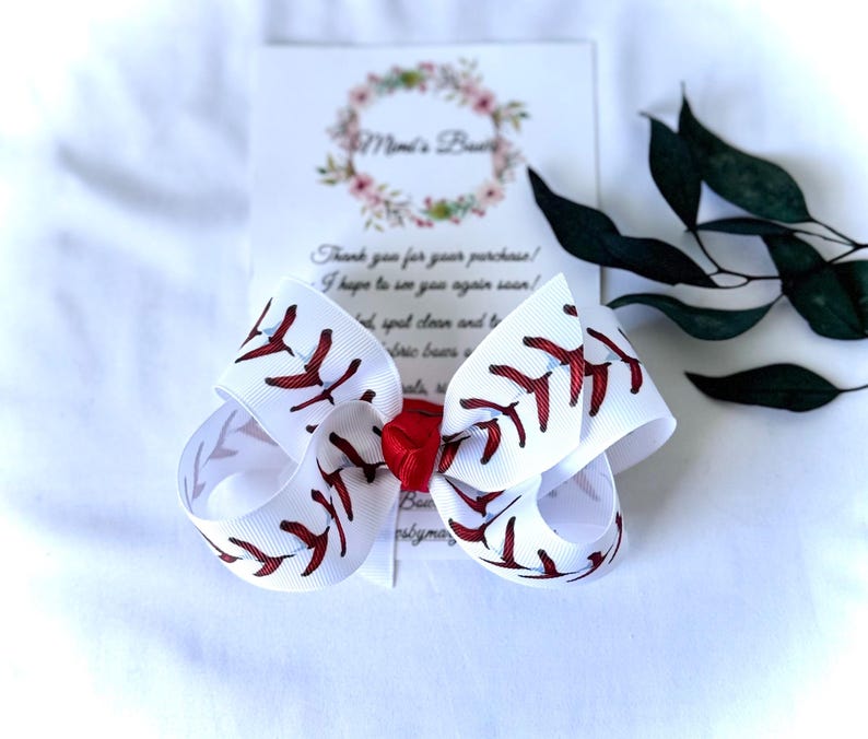 Football Hair Bow, Sport Hair Bow, Bow with Football Print, Hair Bow for Sports, Football Print Bow, Ribbon Style Bow, Girl Gift, Football image 13