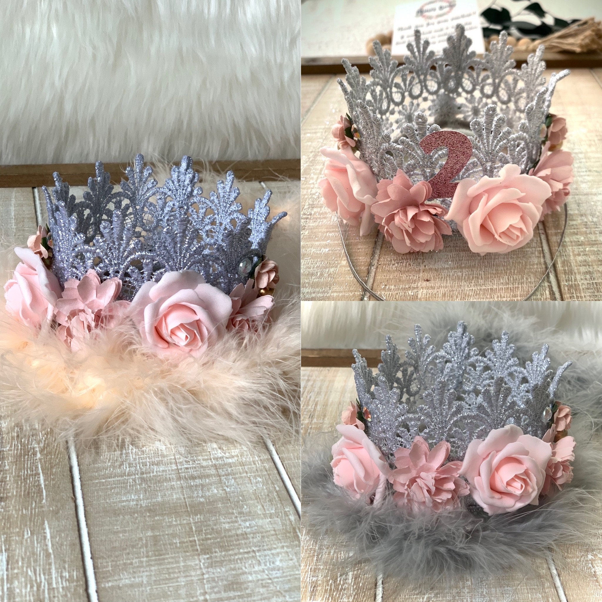 Is There A Crown For Christmas 2 Crowns for Baby, Cake Smash Crowns, Crowns for Boys, Lace Crowns