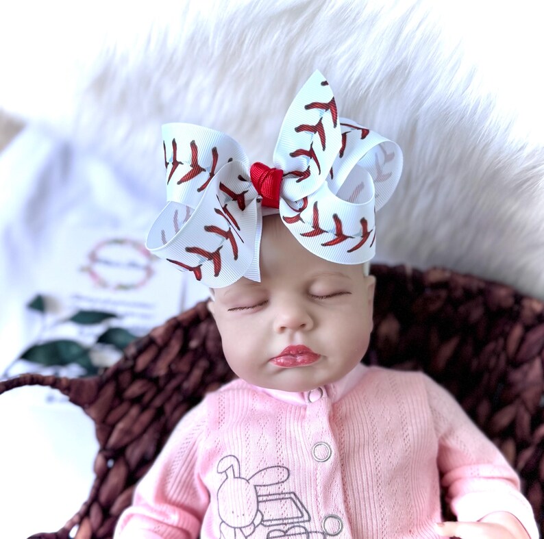 Football Hair Bow, Sport Hair Bow, Bow with Football Print, Hair Bow for Sports, Football Print Bow, Ribbon Style Bow, Girl Gift, Football image 14