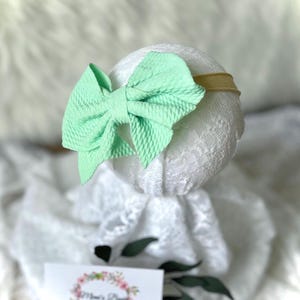 Flat Style Hair Bow, Pinwheel Hair Bow, Solid Color Bow, Bow for Baby, Baby Hair Bow, Bow on a Clip or Band, 20 Colors, Buy Multiple & Save!