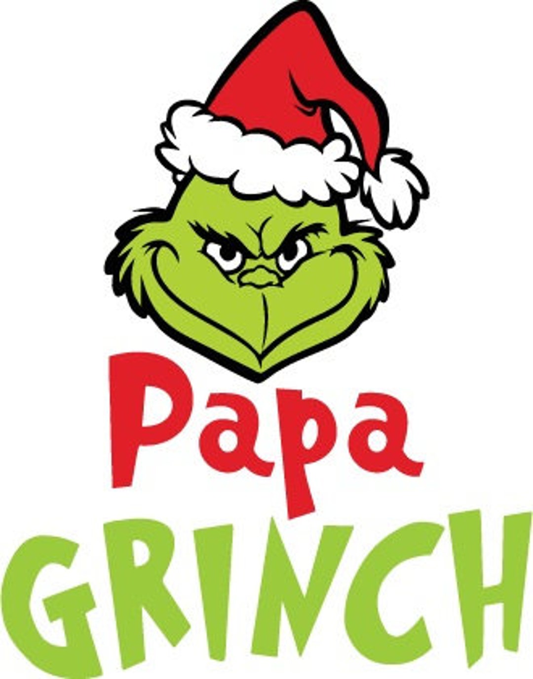 Papa Grinch SVG & PNG, SVG Download, Svg for Cricut Design Silhouette
