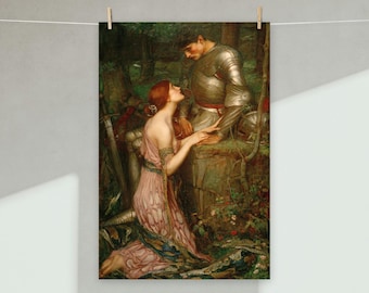 Impresión de Lamia de John William Waterhouse / Póster de pintura mural romántica prerrafaelita