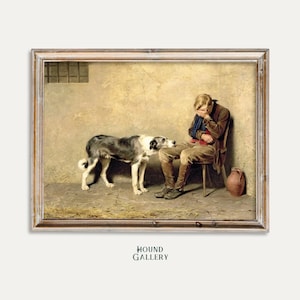 Briton Riviere Fidelity Master and dog in prison (1869) Poster