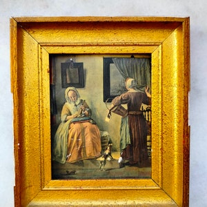 Mujer leyendo una carta pintada por Gabriël Metsu