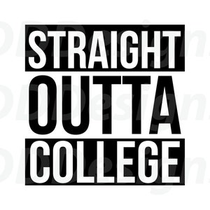 Recht Outta College T-shirtontwerp