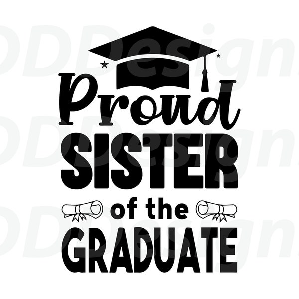 Proud Sister Of The Graduate T-Shirt Design