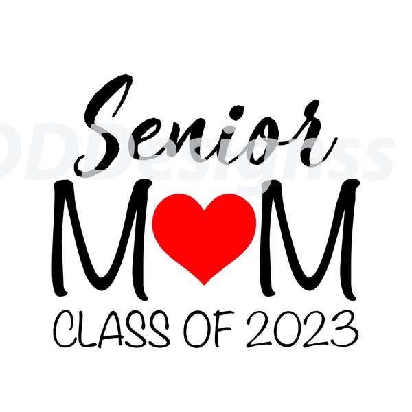 Senior Mom Class Of 2023 T-Shirt Design
